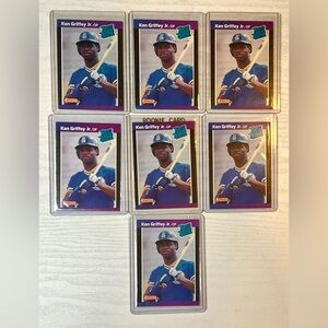 Ken Griffey Jr rookie lot (7) cards